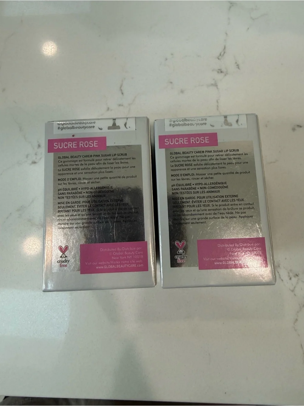 Global Beauty Care Pink Sugar. Lip Scrub (1.7 oz / 50 mL each) 2 pack